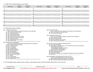 CAP Form M254 Consultant Registration Questionnaire - Oklahoma, Page 5