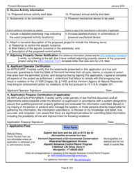Application for Use of a Powered Mechanical Device Under an Aquatic Nuisance Control Permit - Vermont, Page 2