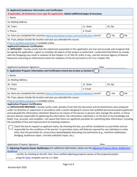 Lake Encroachment Permit Application - Vermont, Page 3
