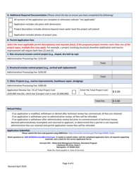 Lake Encroachment Permit Application - Vermont, Page 4