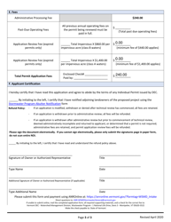 Application for Individual Stormwater Discharge Renewal Permit (Inds) - Vermont, Page 3