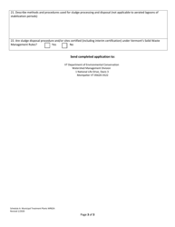 Form WR-82A Schedule A Municipal Treatment Plants - Vermont, Page 3