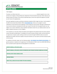 Major Amendment Application - Vermont Wetlands Program - Vermont, Page 7