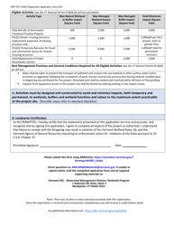 Wetlands General Permit 3-9026 Registration - Stormwater Retrofits, Replacement of Failed Wastewater Systems and Replacement of Stream Crossing Structures for Public Safety, Aop, and Flood Resiliency Improvements - Vermont, Page 2