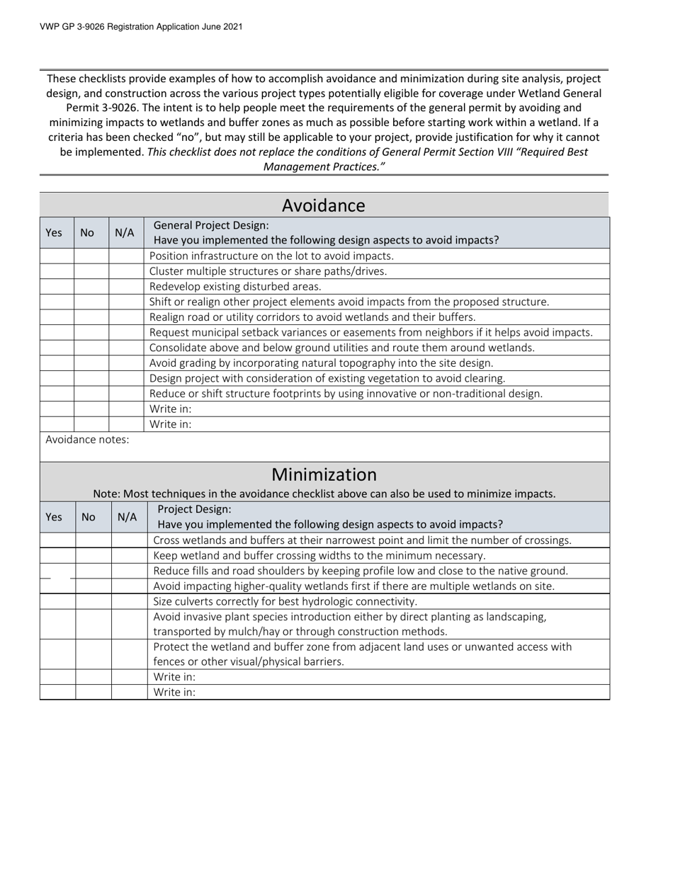 Wetlands General Permit 3-9026 Registration - Stormwater Retrofits, Replacement of Failed Wastewater Systems and Replacement of Stream Crossing Structures for Public Safety, Aop, and Flood Resiliency Improvements - Vermont, Page 3