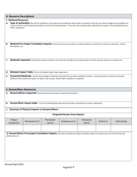 Application for Individual Section - 401 Water Quality Certification - Vermont, Page 4