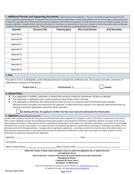 Application for Individual Section - 401 Water Quality Certification - Vermont, Page 7