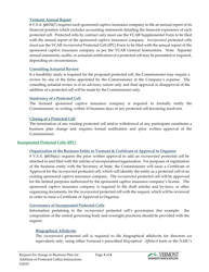 Request for Change in Business Plan for Addition of Protected Cell(S) - Vermont, Page 3