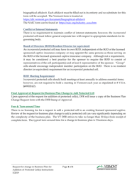 Request for Change in Business Plan for Addition of Protected Cell(S) - Vermont, Page 4