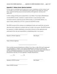 Application for a Wildlife Rehabilitator Permit - Vermont, Page 7