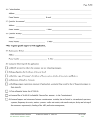 Affiliated Reinsurance Company Application for Admission to Vermont - Vermont, Page 9