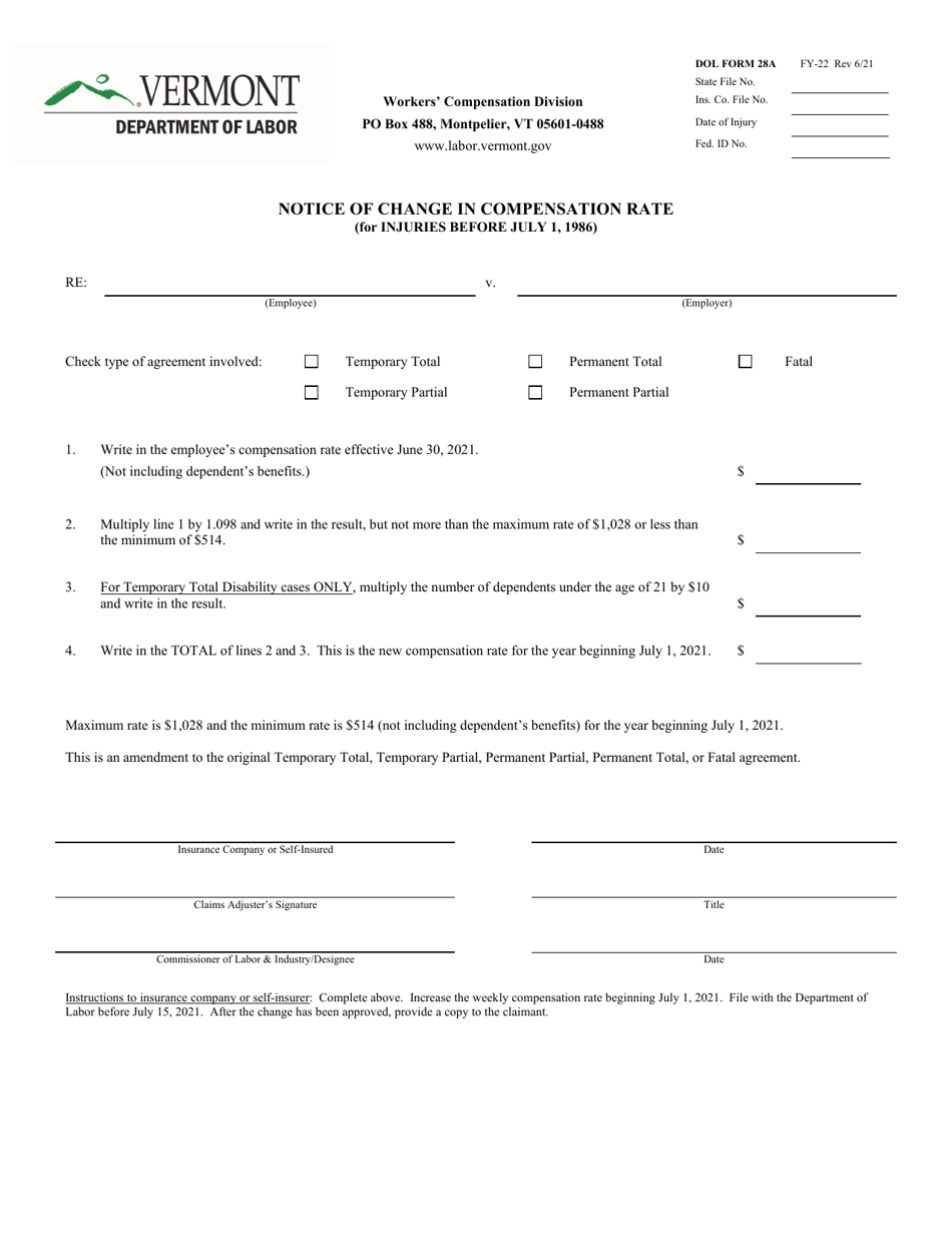 DOL Form 28A 2022 Fill Out, Sign Online and Download Fillable PDF