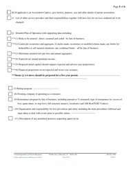 Form E701 Captive Application for Admission to Vermont - Vermont, Page 9