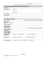 Net-Metering Application Form - Vermont, Page 6