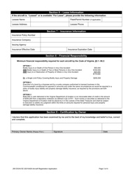 Aircraft Registration Application - Virginia, Page 3