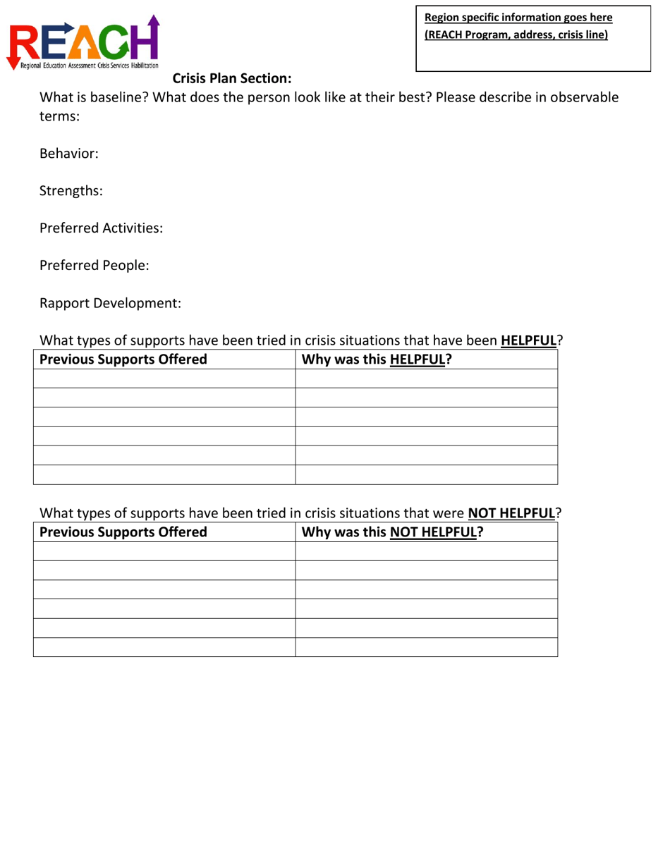 Crisis Education and Prevention Plan Provisional - Reach - Virginia, Page 2