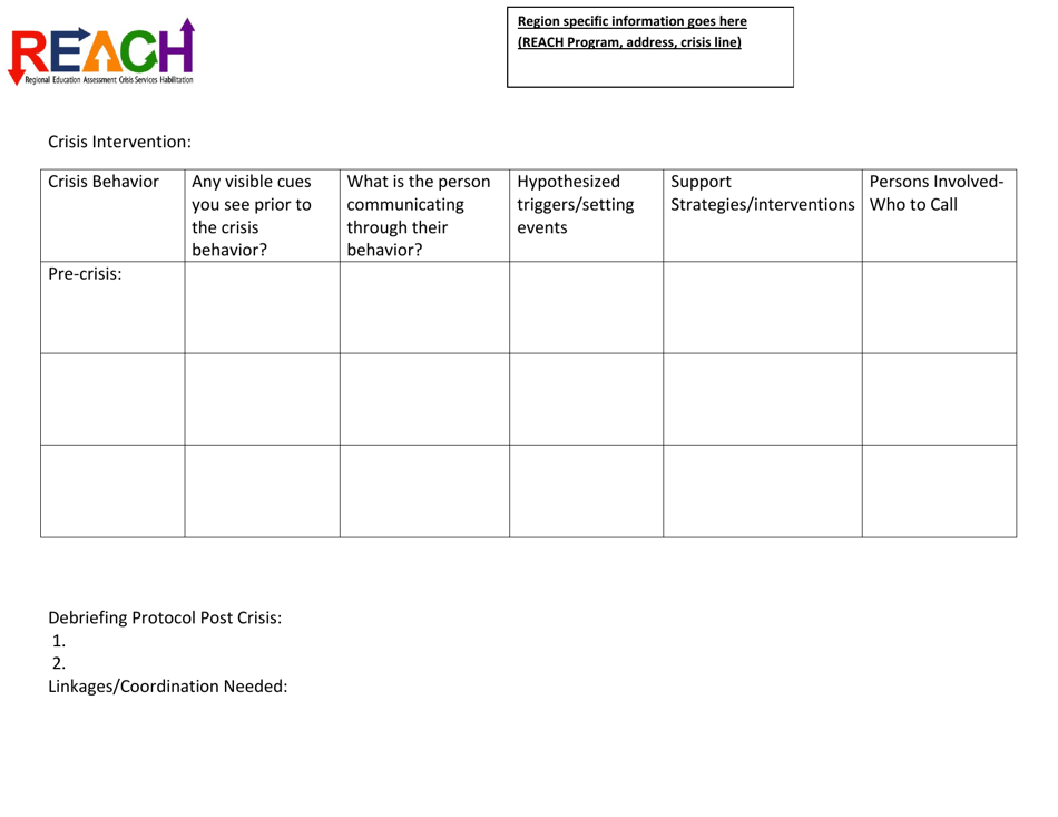 Crisis Education and Prevention Plan Provisional - Reach - Virginia, Page 4