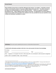 Net-Metering Hearing Request Form - Vermont, Page 3