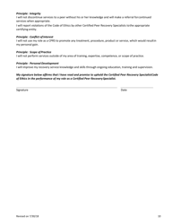 Code of Ethical Conduct for Cprs - Virginia, Page 2