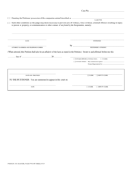 Form DC-383 Petition for Protective Order - Virginia, Page 2