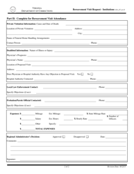 Form 7 Bereavement Visit Request - Institutions - Virginia, Page 2