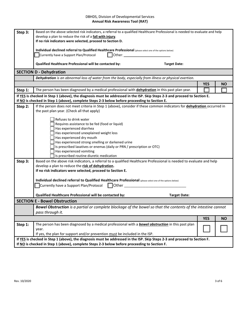 Annual Risk Awareness Tool (Rat) - Virginia, Page 3