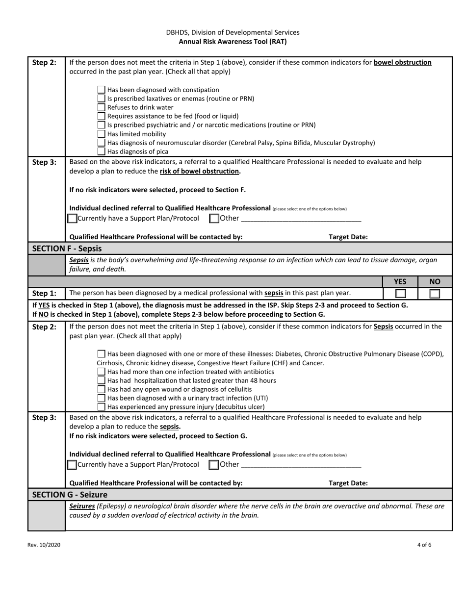 Annual Risk Awareness Tool (Rat) - Virginia, Page 4