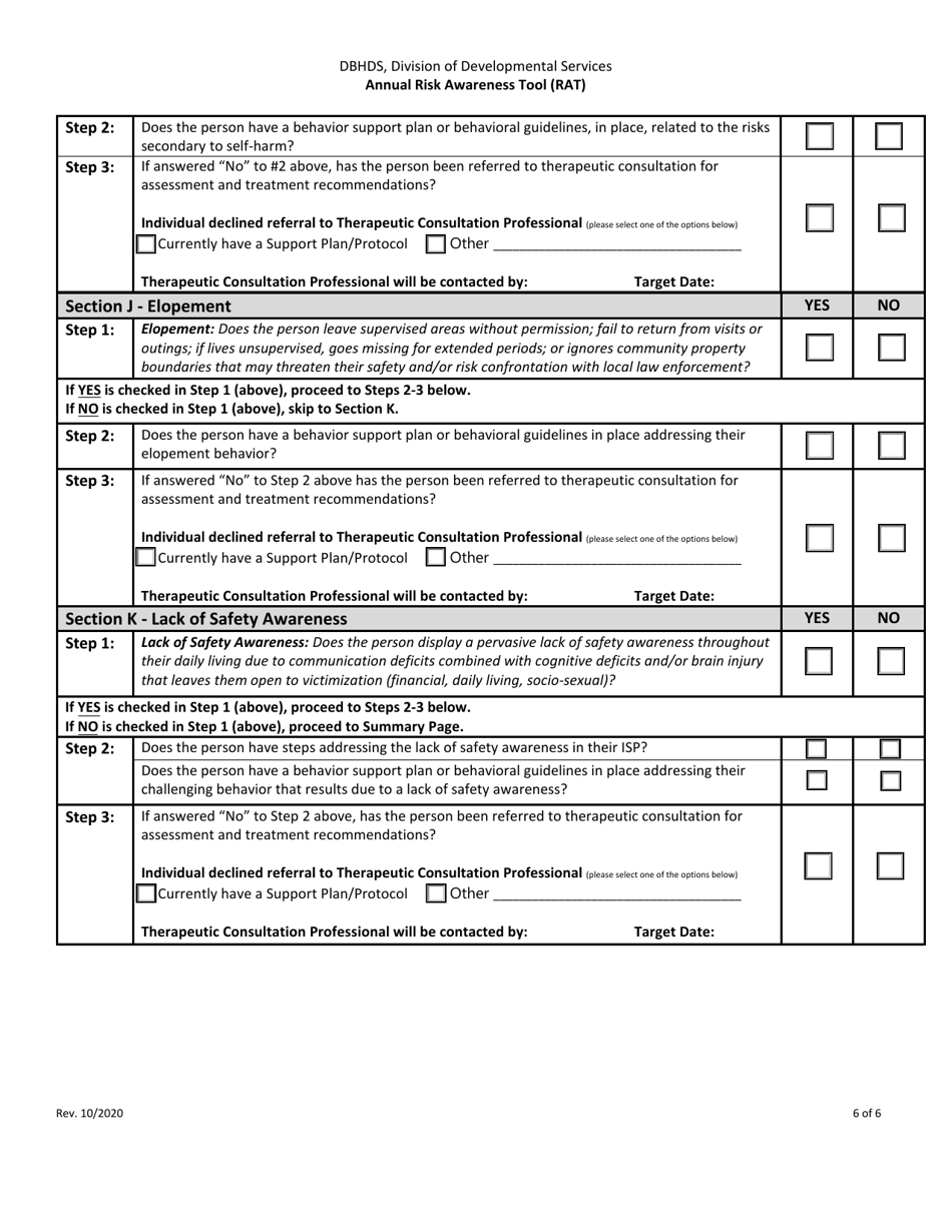 Annual Risk Awareness Tool (Rat) - Virginia, Page 6