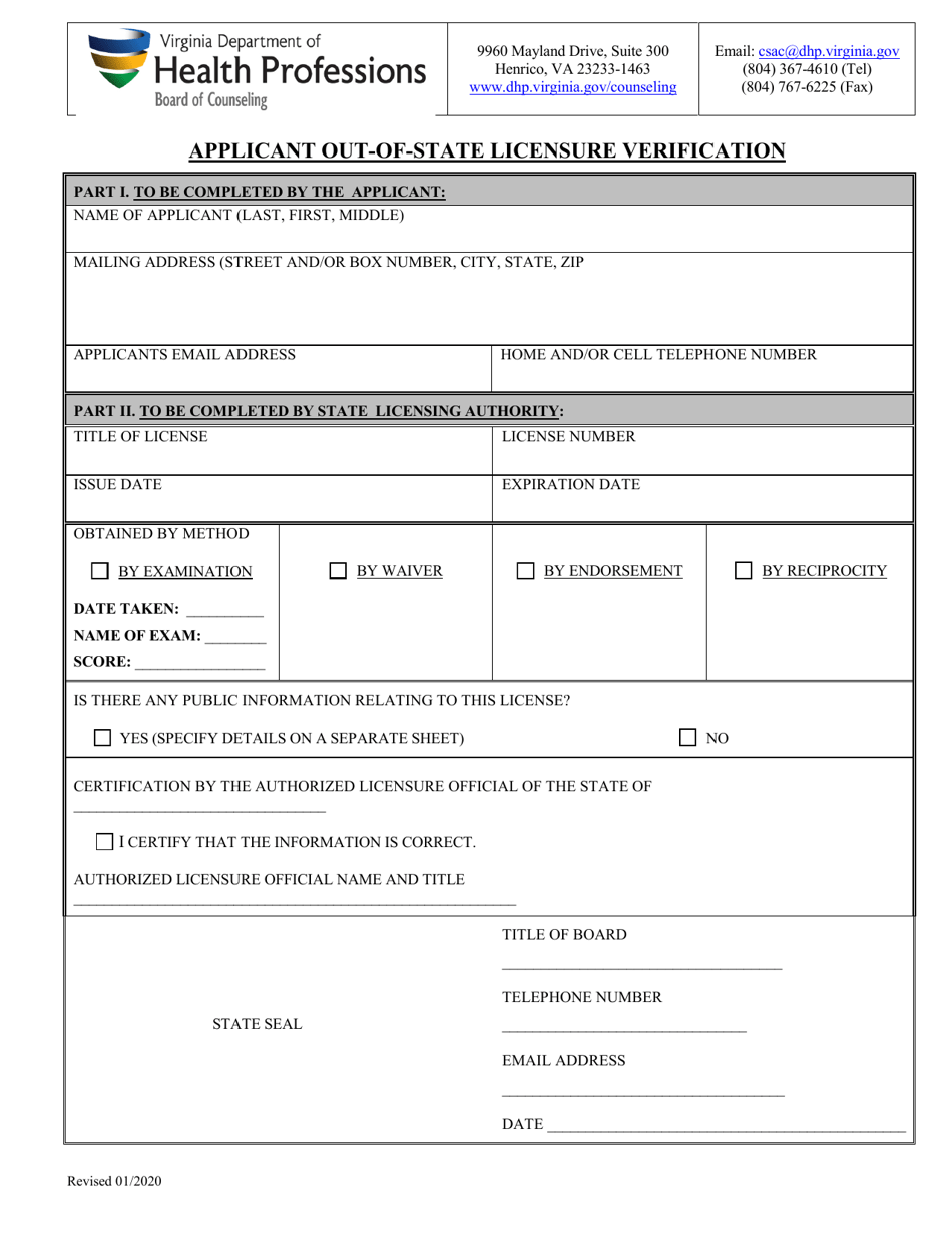 Csac and Csac-A Reinstatement Following Revocation or Suspension - Virginia, Page 5