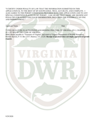 Application for Virginia Salvage Permit - Virginia, Page 3