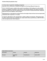 Application for a Facility Permit for Practitioner(S) of the Healing Arts to Sell Controlled Substances - Virginia, Page 2