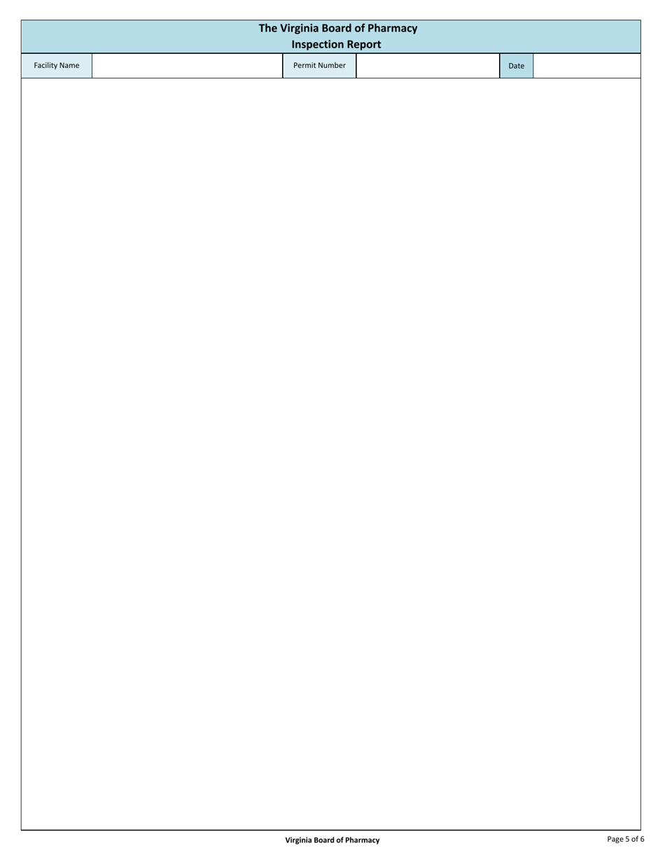 Medical Equipment Supplier Inspection Report - Virginia, Page 5