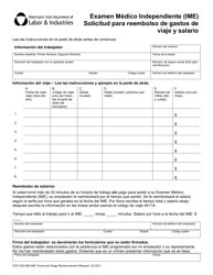 Formulario F207-202-999 Examen Medico Independiente (Ime) Solicitud Para Reembolso De Gastos De Viaje Y Salario - Washington (Spanish), Page 3
