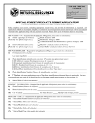 Special Forest Products Permit Application - Washington, Page 2