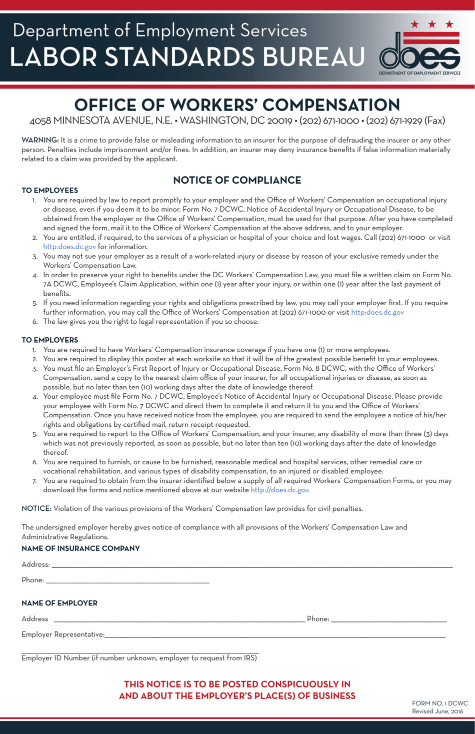 Form 1DCWC - Fill Out, Sign Online and Download Printable PDF ...