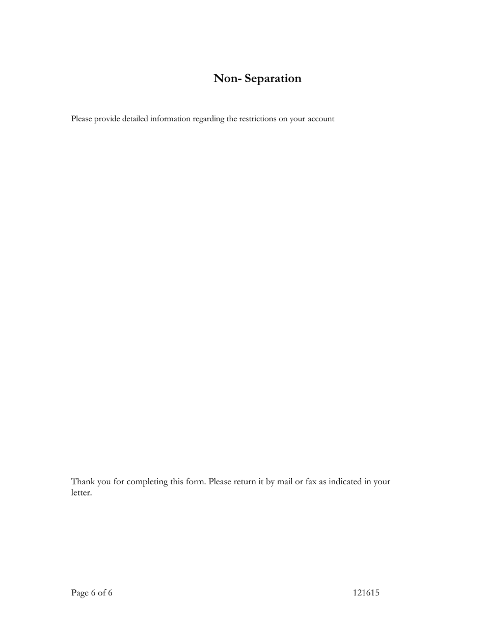 Benefits Accuracy Measurement Claimant Questionnaire - Nonseparation Denial Claim - Washington, D.C., Page 6