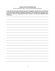 Addiction Prevention and Recovery Administration Substance Abuse Treatment Facility/Program Complaint Form - Washington, D.C., Page 4