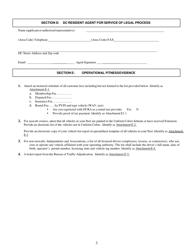 Application for New Operating Authority - Washington, D.C., Page 4
