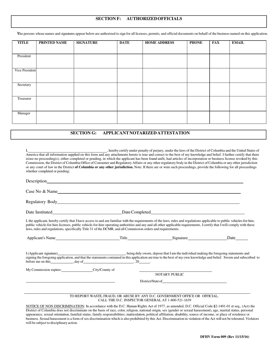 Application for New Operating Authority - Washington, D.C., Page 5