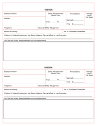 Form DC2000 Employment Application - Washington, D.C., Page 4
