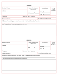 Form DC2000 Employment Application - Washington, D.C., Page 5
