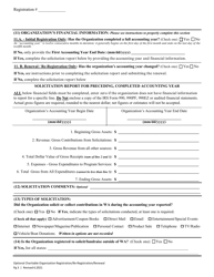 Charitable Organization Optional Initial Registration/Re-registration/Annual Renewal - Washington, Page 8