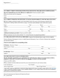 Charitable Organization Optional Initial Registration/Re-registration/Annual Renewal - Washington, Page 9