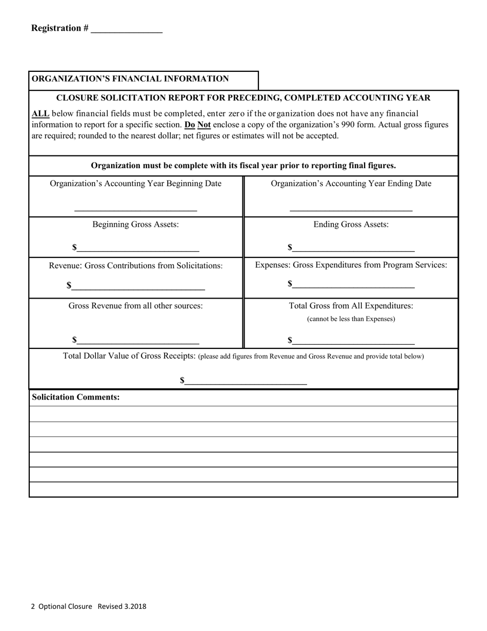 Optional Closure - Washington, Page 2