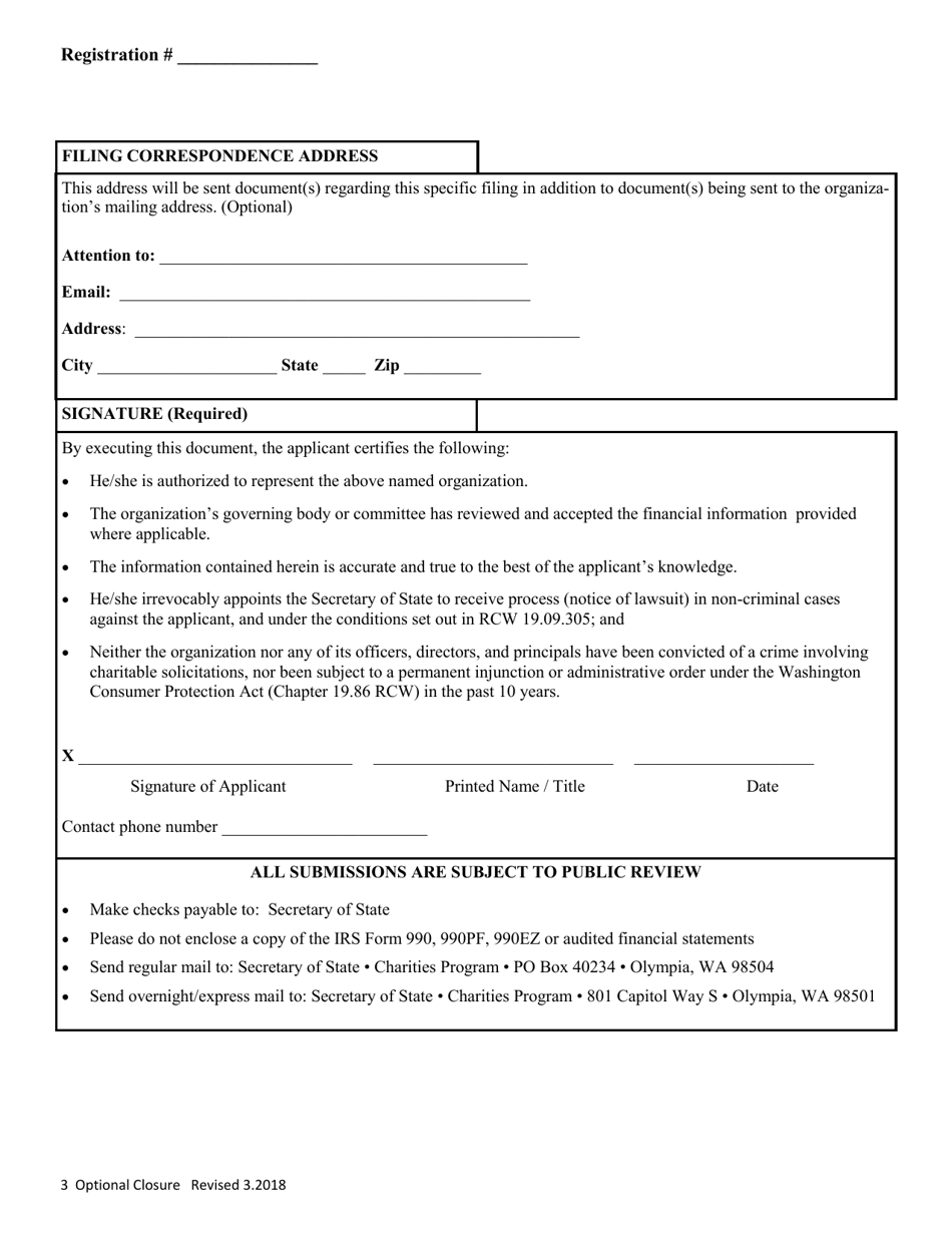 Optional Closure - Washington, Page 3