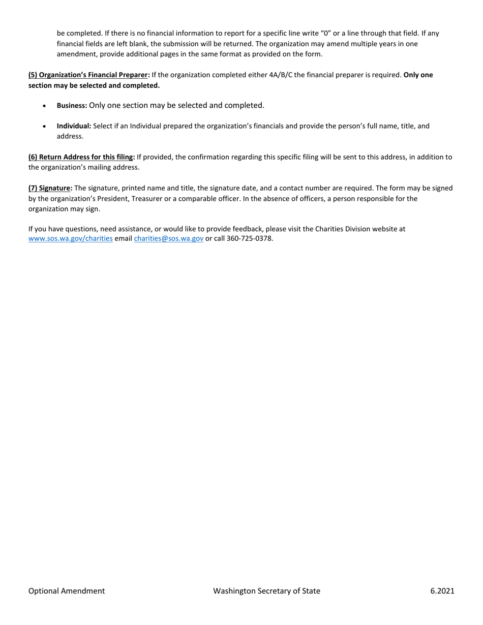 Optional Amendment - Washington, Page 3