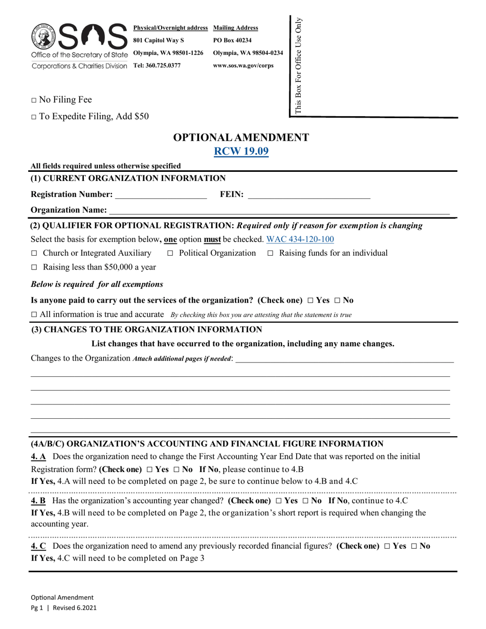 Optional Amendment - Washington, Page 4