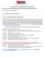 Document preview: CPC-Hie Substance Use Disorder Attestation Form - Washington, D.C.