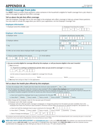 Standard Application for Health Coverage &amp; Help Paying Costs - Washington, D.C., Page 9