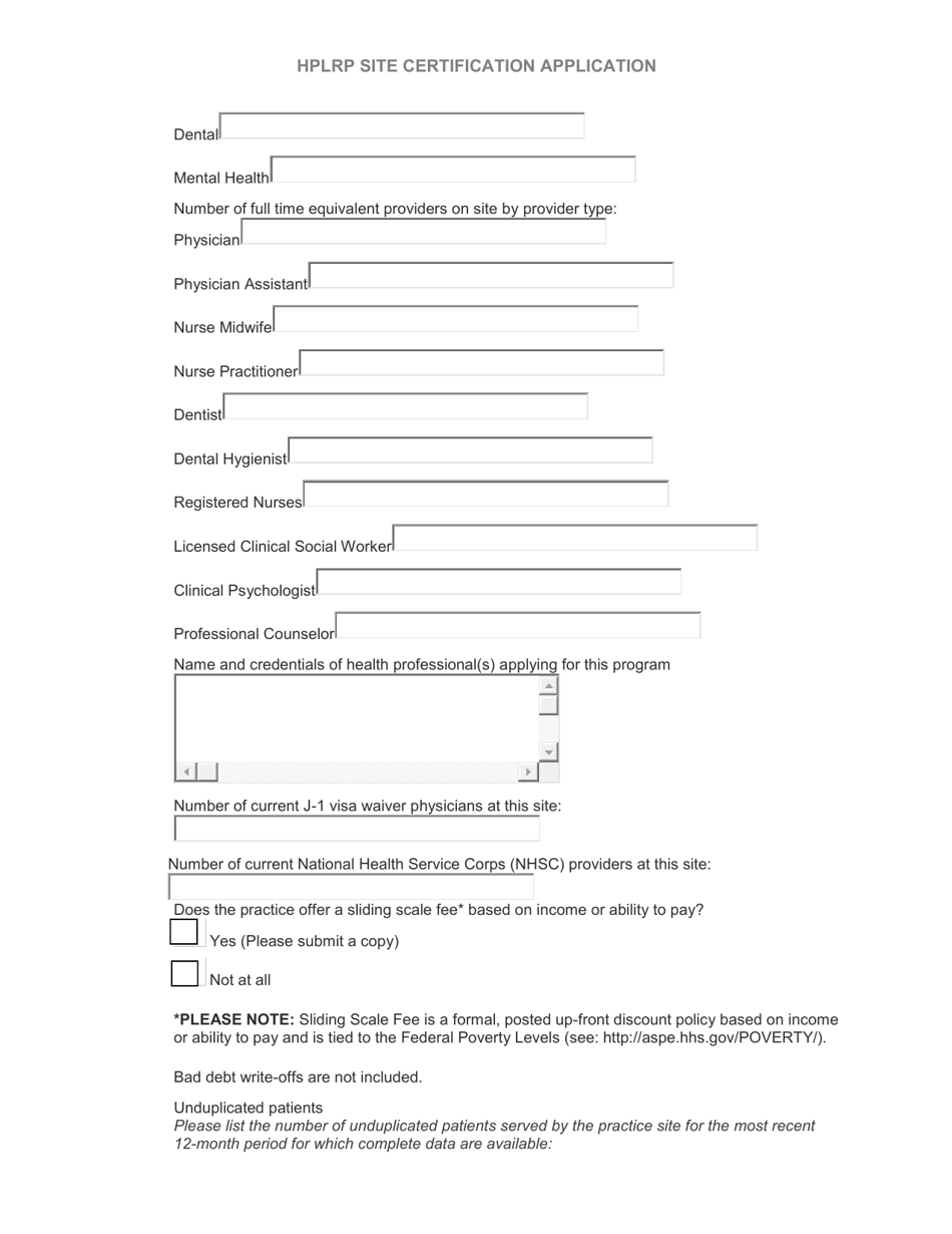 Hplrp Certified Site Certification Application - Washington, D.C., Page 3